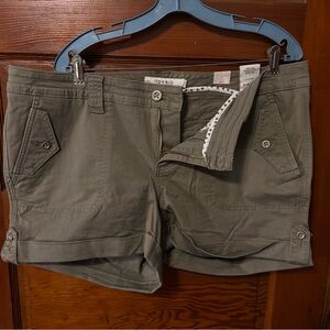 Torrid Green Cargos with Rolled Hem